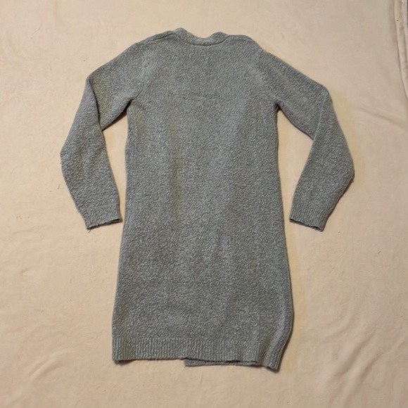 Grey Longline Open-Front Forever 21 Cardigan, Size S - Picture 4 of 4